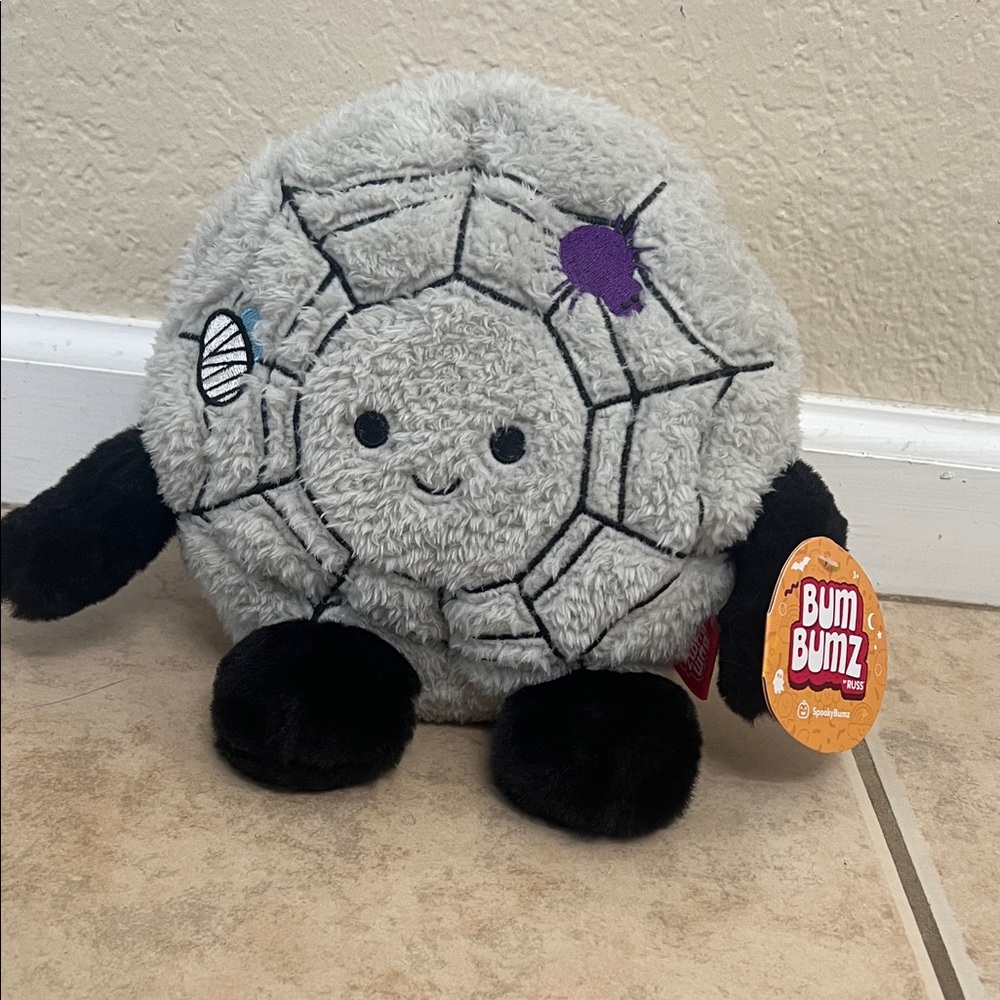 Bum Bumz Gray and Black Stuffed Animal